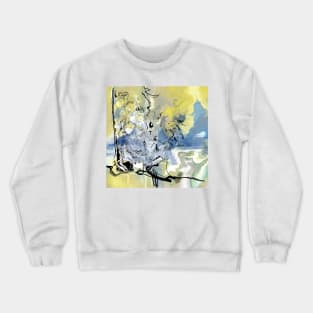 visaquarelle acuarela watercolor art in architectural style concept ecopop Crewneck Sweatshirt